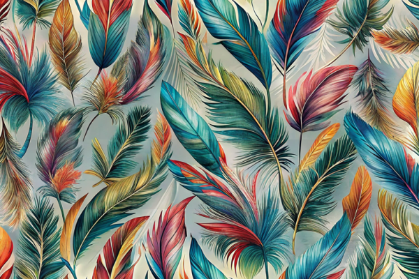 Bold Accent Designs Vibrant Feather Fusion